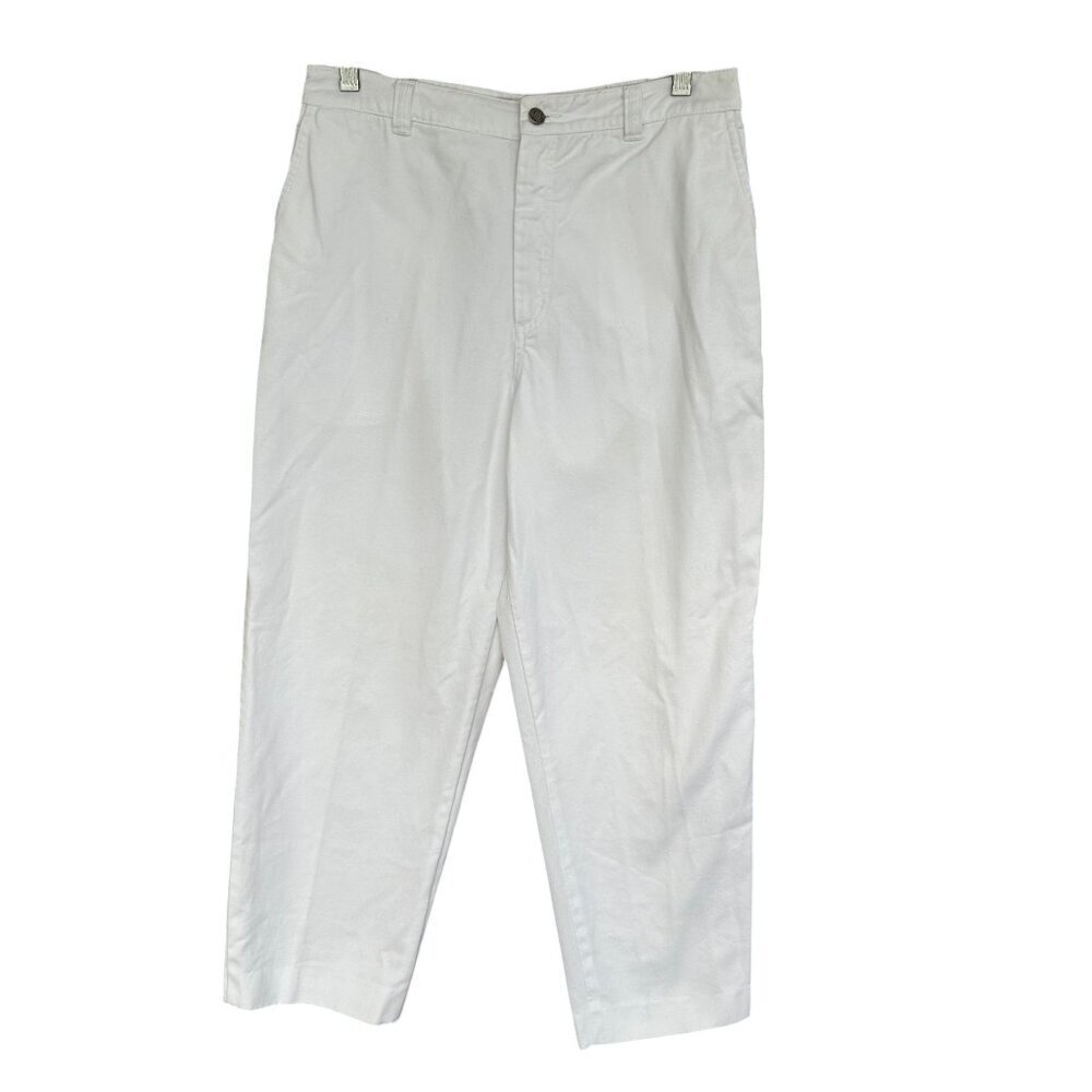 Chico’s Design Cotton White Wide Leg Pants, Size 1
